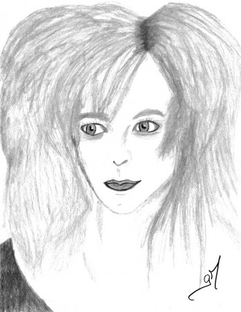 mylène au crayon